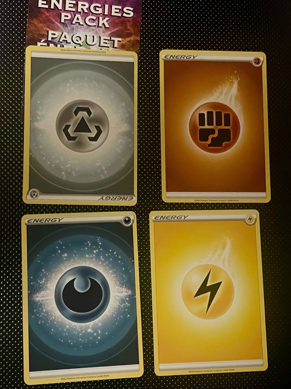 Pokemon energy cards